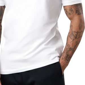 <b>Mens</b> <b>White</b> Classic Jersey T-<b>Shirt</b> <b>Short</b> <b>Sleeve</b> Lightweight Breathable Eco-Friendly Athletic Training Running Fitness 100% Cotton - Product Image 6