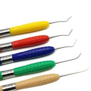 5pcs/set Dental Resin Spatula Kit <b>Silicone</b> Handle Composite Resin Filling Spatula dental Aesthetic Restoration Kit <b>Tools</b> - Product Image 4