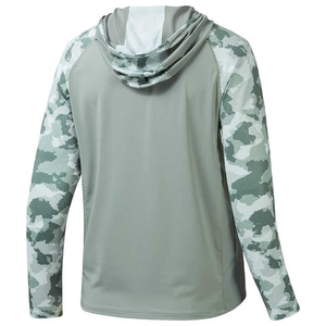Sweat-shirt de pêche pour homme UPF 50+ respirant en polyester 100% avec protection faciale – Vêtements et sweats de pêche respirants - Product Image 1