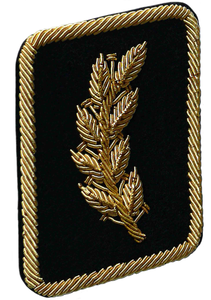 Épaulette brodée à la main de luxe de haute qualité avec fil de bullion, insigne de drapeau doré personnalisé - Product Image 5