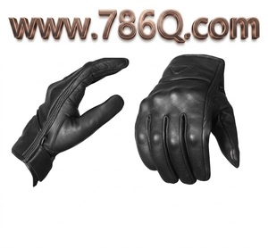 ถุงมือหนังกันลื่นขี่มอเตอร์ไซค์แบบเต็มนิ้วจากปากีสถาน - Product Image 1