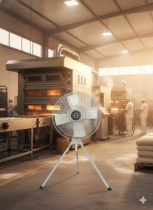 Ventilateur sur pied industriel Venz F1-24" gris, électrique, économe en énergie, pour l'industrie, l'extérieur, les bureaux, les hôtels et les foyers - Product Image 5