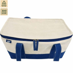 300 GSM Cotton Canvas Insulated Cooler Tote <b>Bag</b> Food <b>Cooling</b> 35.6x17.8x22.9 cm Custom Logo Wholesale OEM Bulk Order Model SS210 - Product Image 4