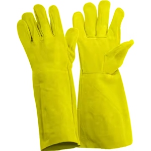 ถุงมือหนังวัวคุณภาพสูง ทนไฟ ป้องกันอันตราย สำหรับงานอุตสาหกรรม  บุด้วยไนไตรล์และผ้าฝ้าย เหมาะสำหรับงานก่อสร้างและงานเชื่อม - Product Image 2