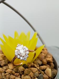 Unisex 2.5ct Marquise Cut 14k Rose Gold Solid Gold VVS/VS EF Classic Prong Setting Solitaire Diamond Party Anniversary - Product Image 2