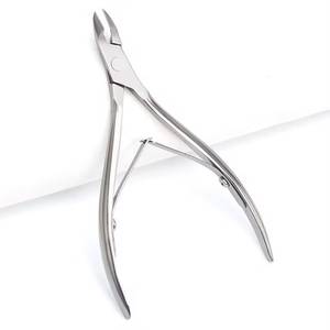 Coupe-ongles professionnel en acier inoxydable, mâchoire de 12,5 mm, lame plate courbée/droite, pointe acérée pour la coupe des ongles des doigts, usage adulte - Product Image 1