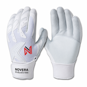 Premium Leather Baseball Softball Batting Gloves Custom Logo OEM ODM Manufacturer Factory Wholesale Supply Lightweight - Product Image 3