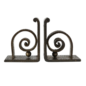 Exclusivos sujetalibros de hierro de diseño para el hogar y la oficina, accesorios de biblioteca con diseño de estantería a un precio asequible. - Product Image 3