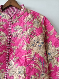 Indigo Cotton <b>Jacket</b>, <b>Reversible</b> <b>Jacket</b>, Vintage <b>Jacket</b>, Cotton <b>Jackets</b> For Women, New Collection, Party Wear <b>Jacket</b>, - Product Image 5