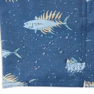 INDEX SPORTSWEAR Men's Fishing Shorts Digital Print Quick Dry UPF 50 Blue <b>Fish</b> Pattern Outdoor Swim Wear - Product Image 6