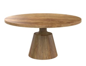Ensemble de salle à manger en bois massif de style farmhouse, table rectangulaire et chaises, meubles en bois rustiques et modernes pour la maison, la villa, l'hôtel - Product Image 3