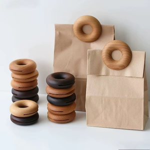 Clip Sellador de Bolsas de Comestibles Único, Hecho a Mano, de Madera de la Mejor Calidad, con Forma de Donut, Producto Muy Solicitado - Product Image 4