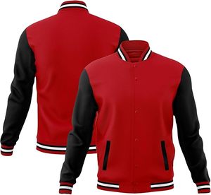 Chaqueta Varsity Personalizada 100% Poliéster, Mangas Largas, Transpirable, Impermeable, de Secado Rápido, con Frente de Punto, Color Personalizado, Primavera - Product Image 6