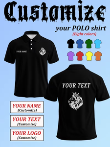 Customize Work Competition Leisure Themed Shirts Personalize Names Logos Text Plus Size for Work Casual Daily 100% Cotton - Product Image 2