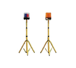 ไฟสัญญาณเตือนแบบพกพา สีแดง/น้ำเงิน ชนิด LED ชาร์จไฟได้ มาตรฐาน IP56 สำหรับแสดงสถานะอุปกรณ์และสัญญาณจราจร - Product Image 1