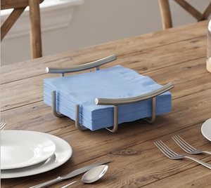 Modern Stainless Steel <b>Napkin</b> <b>Holder</b> With Premium Quality Design Perfect For Elegant Dining Use And Tabletop Dispenser - Product Image 5