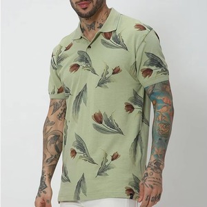 Chemises polo de haute qualité 100% polyester pour hommes, confortables, entièrement sublimées, manches courtes, pour le sport, été. - Product Image 3