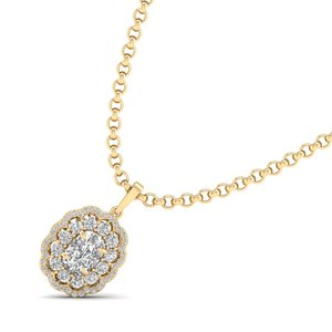 REYES Handmade Cushion Cut 3.44 Carat Moissanite Chain Necklace Dainty Sterling Silver 925 Anniversary Gifts Jewelry For Women - Product Image 3
