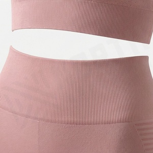 Conjunto de Yoga Profesional Personalizado para Mujer, Transpirable, de Secado Rápido, Talla Grande, Material Sólido, Ropa Deportiva para Gimnasio y Entrenamiento - Product Image 5