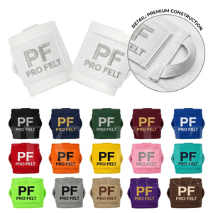Bandes de maintien pour poignets de musculation sur mesure, couleur blanche, avec logo personnalisé, pour entraînement en salle, powerlifting, fitness et exercices. - Product Image 1