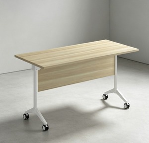 Table de formation pliable moderne AY Office System V-TRH, plateau en mélamine bois, durable, pour écoles, hôtels, hôpitaux, mobilier commercial - Product Image 1