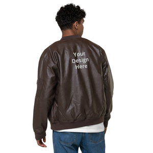 Unisex Genuine <b>Sheepskin</b> Leather Bomber <b>Jacket</b> Custom Personalized Motorcycle Biker <b>Jacket</b> - Product Image 2