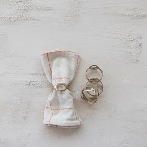 Anillos de Servilleta Modernos de Latón, Forma de Anillo, 4.5 cm de Ancho, Duraderos, Decoración para Mesa de Boda - Product Image 3