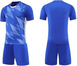 Conjunto de Uniforme de Fútbol Personalizado, Camiseta y Pantalones Cortos Sublimados, Transpirables y de Secado Rápido, para Entrenamiento de Equipos Masculinos y Juveniles - Product Image 1