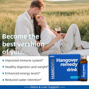 Venta al por mayor de líquidos orales para aliviar la resaca, y ODM OEM, fabricante de etiqueta privada, bebida de recuperación de electrolitos para desintoxicación del hígado a base de hierbas - Product Image 5