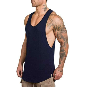 Professional Design Quick Dry Gym Fitness Tank Top <b>Vests</b> for Men Blank Solid Color <b>Stringer</b> Male T-Shirts Casual Sleeveless Top - Product Image 6