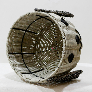 Cute Animal Shaped Eco-Friendly Modern Natural Rattan <b>Storage</b> <b>Basket</b> with Handles for Children's <b>Toy</b> <b>Storage</b> - Product Image 2