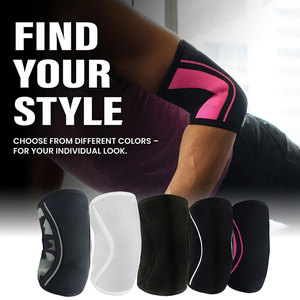 Nouvelle conception de manchon de compression pour le coude, sur mesure, pour le soutien du bras lors de l'entraînement, la musculation, les vêtements de sport, prix bas, manchon de coude en néoprène - Product Image 2