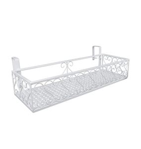 Rust Resistant Powder Coated Iron Hanging <b>Planter</b> Modern Square Design for Indoor Outdoor Balcony Use - Product Image 3