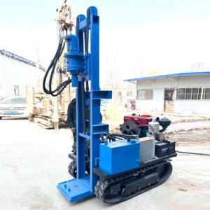 70m 유압 크롤러 수중 시추기, 농장 및 가정용 22HP 디젤 엔진 시추기 - Product Image 3