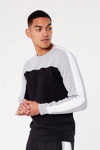 Sudadera de gran tamaño de lana en blanco con cuello redondo de 400 Gsm de alta calidad para hombres en relieve con logotipo personalizado directo del fabricante - Product Image 3