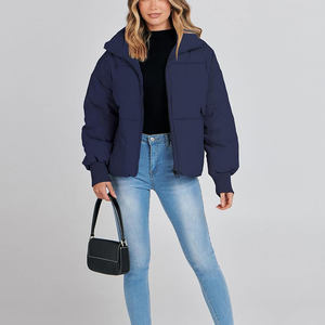Vestes matelassées à fermeture éclair de qualité supérieure pour femmes pour l'hiver - Prix de gros pour vestes matelassées - Product Image 3