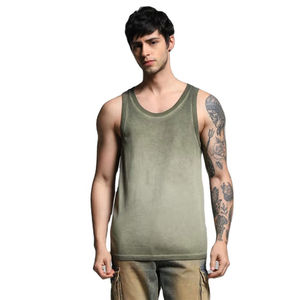 Débardeur Homme Grande Taille Respirant en Tissu Polyester/Coton Écologique pour Tenue Décontractée Anti-Transpiration Tendance Fitness - Product Image 5