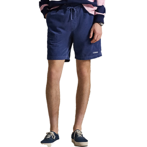 Pantalones Cortos de Pana Clásicos Premium para Hombre, Estilo Vintage Preppy, Personalizados OEM, Estilo Americano Informal, Pantalones de Verano con Cintura Elástica - Product Image 1