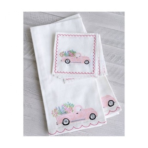 2026 Top Quality Product Hen Embroidered Dish Towels Wholesale Price With Custom Logo Tailor Made 100% Cotton Dish Rag Towels - Product Image 6