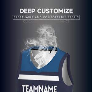 Maillot de basket-ball léger personnalisé par sublimation, en polyester durable, pour les équipes de basket-ball des jeunes et des hommes, activités sportives - Product Image 2