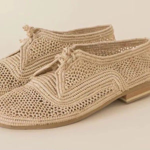 Sandales en raphia faites à la main : Chaussures de plage marocaines pour l'été - Product Image 1