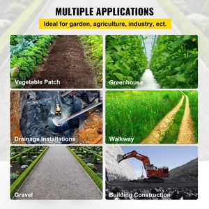 3FTx50FT Premium Heavy Duty 50oz Woven Garden <b>Netting</b> High Permeability Weed Control Fabric Good Flower <b>Bed</b> Geotextile - Product Image 6