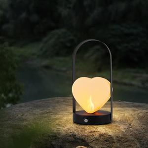 Lampe de nuit LED en forme de tulipe, blanc chaud, bouton manuel, prise USB, design minimaliste moderne, 2700K, décoration d'intérieur, cristal Ra90 - Product Image 2