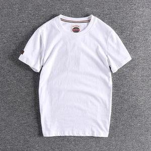 เสื้อยืดคอกลมแขนสั้นลายทางผู้ชาย ทรงปกติ สวมใส่สบาย ผ้าฝ้ายถัก 100% ระบายอากาศได้ดี น้ำหนัก 220 กรัม แบบคัลเลอร์บล็อก - Product Image 2