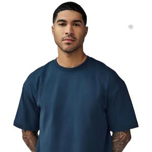 T-shirt long pour homme surdimensionné en coton 100% de qualité supérieure, poids lourd 280 g/m², 300 g/m², 320 g/m², à épaules tombantes, tendance personnalisée - Product Image 4