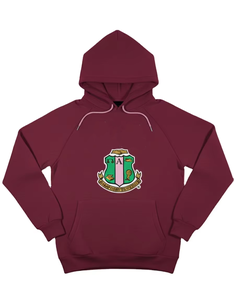 Sudadera con Capucha de Alta Calidad para Regalo de Hermandad AKA, Sudadera con Logotipo Bordado en Chenille Personalizado, Sudadera con Letras Griegas Personalizadas Estilo Universitario - Product Image 3
