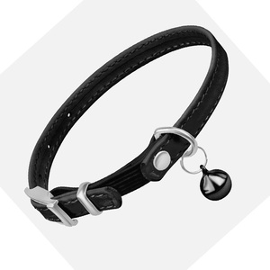 Collar de PU de Color Sólido para Mascotas, Ajustable, Impermeable, de Cuero Sintético, para Cachorros, Perros y Gatos, Color Caramelo - Product Image 5