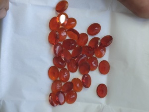 Opale de feu naturelle 9x7MM taille ovale, pierre précieuse naturelle de qualité supérieure pour la fabrication de bijoux - Product Image 2