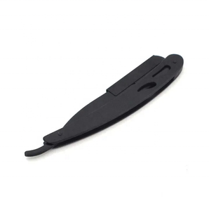 Fournitures de barbier professionnelles à lame de rasoir droite à bord unique avec outil de rasage Shavette remplaçable de marque privée - Product Image 5