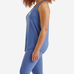 Women's Solid Casual Breathable <b>Flowy</b> Tank <b>Top</b> with Jersey Fabric ODM Supply - Product Image 4